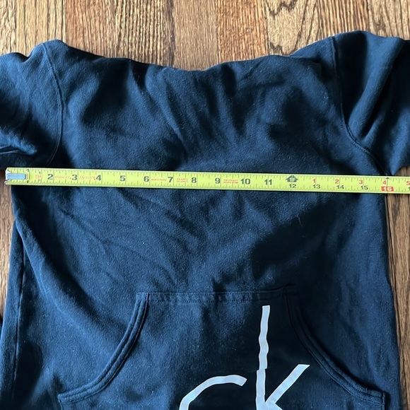 Calvin Klein Sleepwear Black Hoodie with White Graphics Size S - Picture 6 of 9